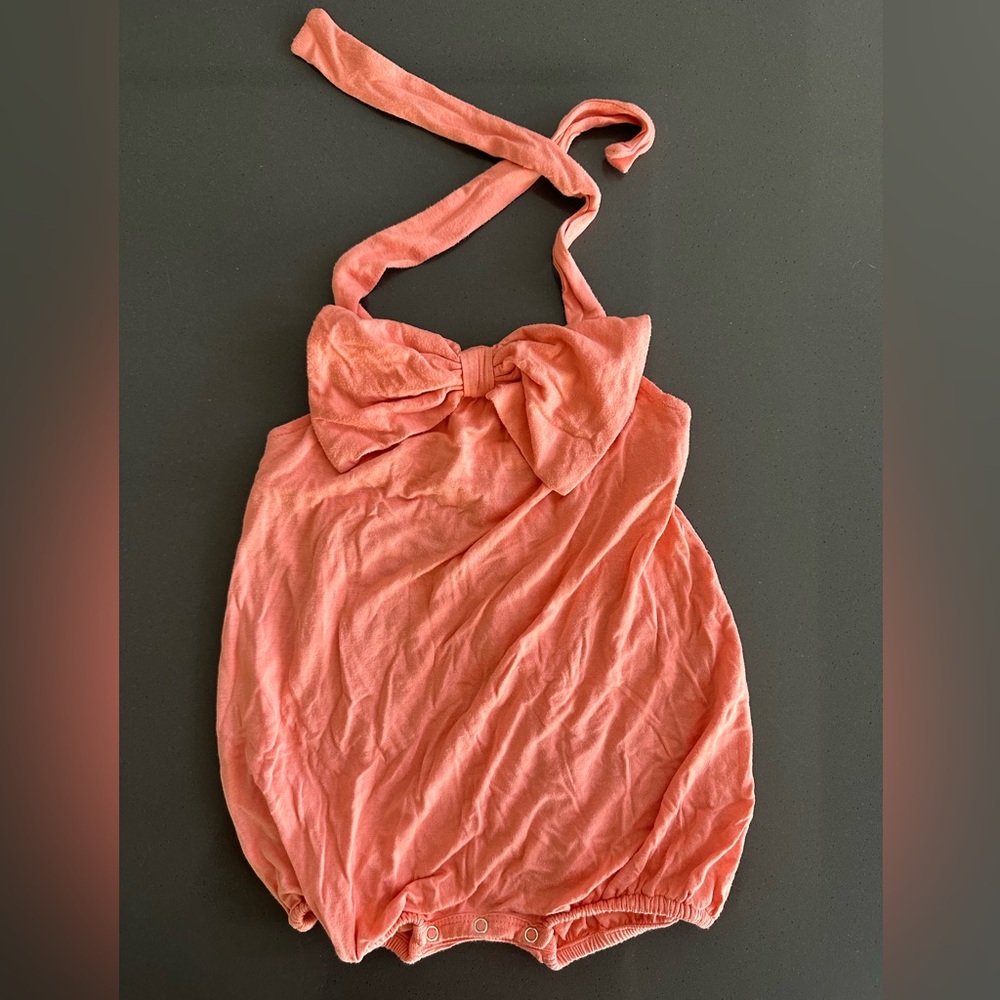 Kate Quinn bubble romper halter top. Size 18-24m